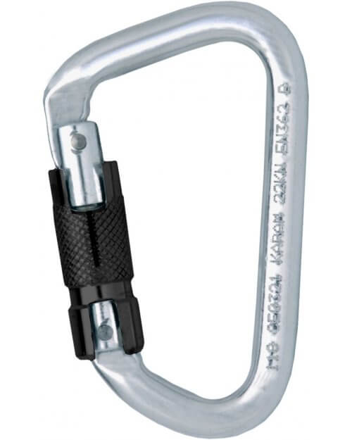 FA 50 302 22 ALLOY TRIPLE ACTION LOCKING KARABINER