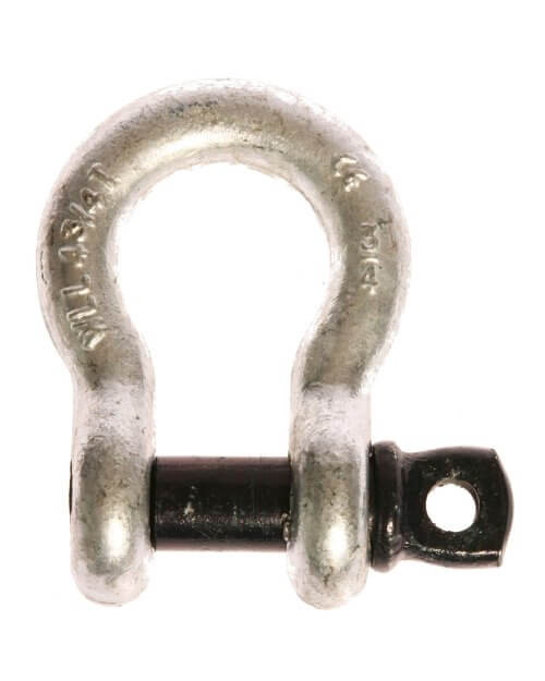 Blue Pin Screw Pin Bow Shackle