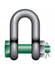 Green Pin Safety Pin Dee Shackle